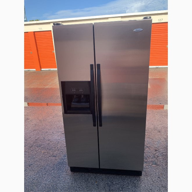 Whirlpool Stainless Steel Fridge. 100% FULLY WORKING! Whirlpool Stainless Steel Fridge. 100% FULLY WORKING!